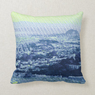 Potrero from Twin Peaks ( San Francisco ) Throw Pillow