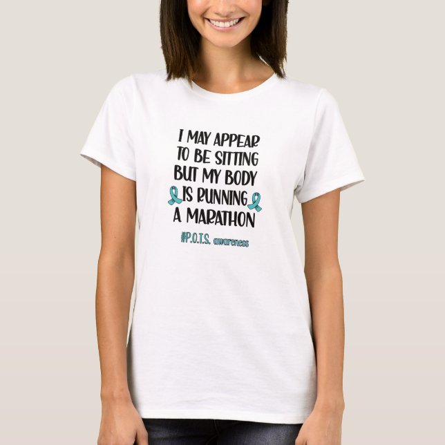 POTS Awareness Month Postural Tachycardia Syndrome T-Shirt (Front)