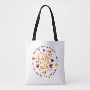 Pots Fall Theme Tote Bag