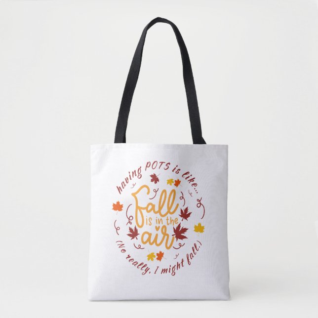 Pots Fall Theme Tote Bag (Front)