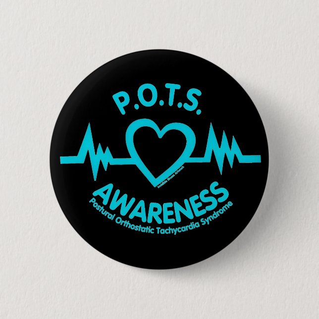 POTS...Heartbeat 2 Inch Round Button (Front)