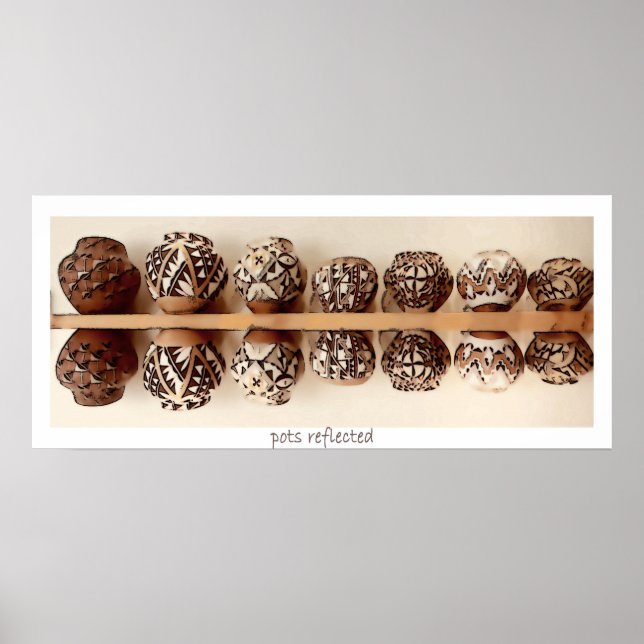 Pots reflétés, affiche (Devant)