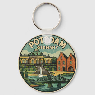 Potsdam Germany Palace Art Keychain