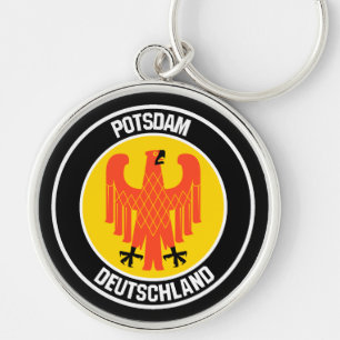 Potsdam Round Emblem Keychain