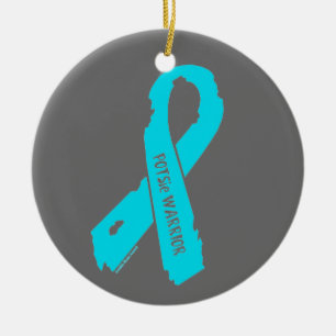 POTSie Warrior torn ribbon Ceramic Ornament