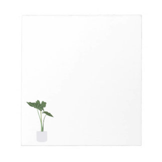 Potted Alocasia House Plant Note Pad