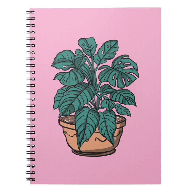 Potted Indoor plants tropical notebook (Front)