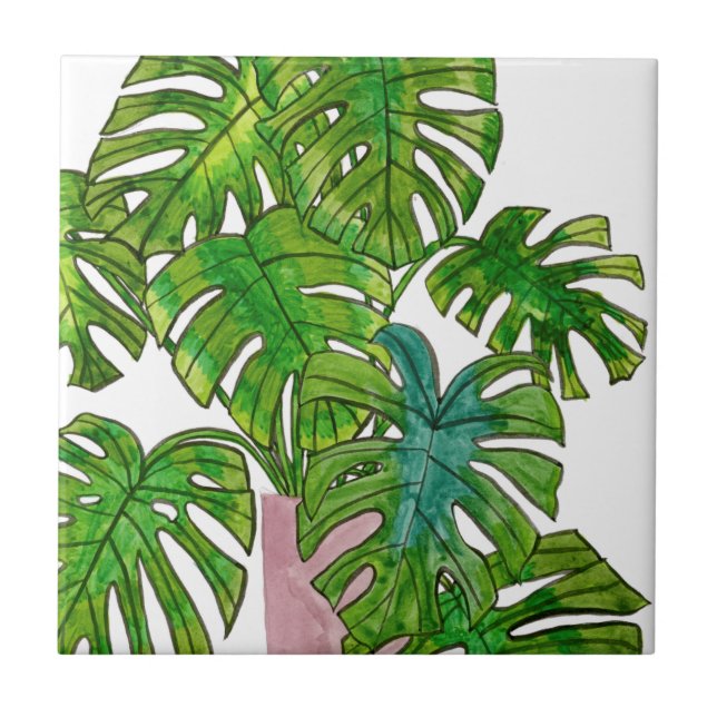 Potted Jungle I Tile (Front)