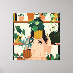 Potted Oasis Canvas Print