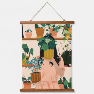Potted Oasis Hanging Tapestry