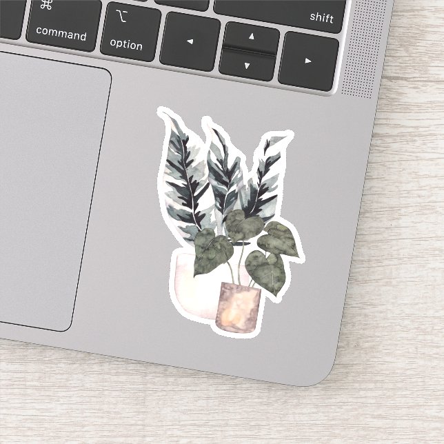 Potted Plant - Green Home Sticker (Detail)