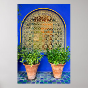 Potted Plants At Garden Poster