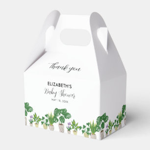 Potted Plants Baby Shower Bloom Greenery Botanical Favor Box
