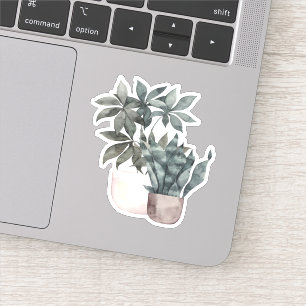 Potted Plants - Green Home Sticker