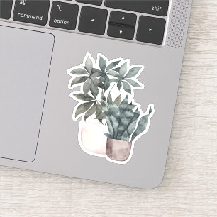 Potted Plants - Green Home Sticker