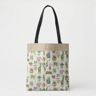 Potted Plants Jamboree Personalized Tote