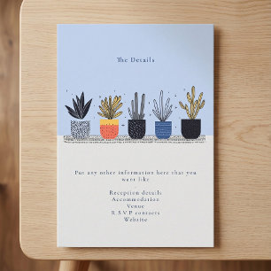 Potted plants The Details Enclosure Card