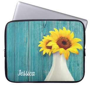Potted Sunflowers Laptop Sleeve