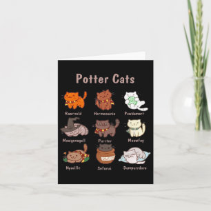 Potter Cats For Cat Lovers  Card