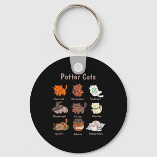 Potter Cats For Cat Lovers  Keychain