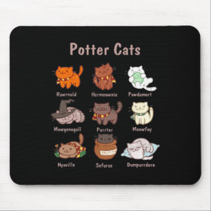 Potter Cats For Cat Lovers Mouse Pad