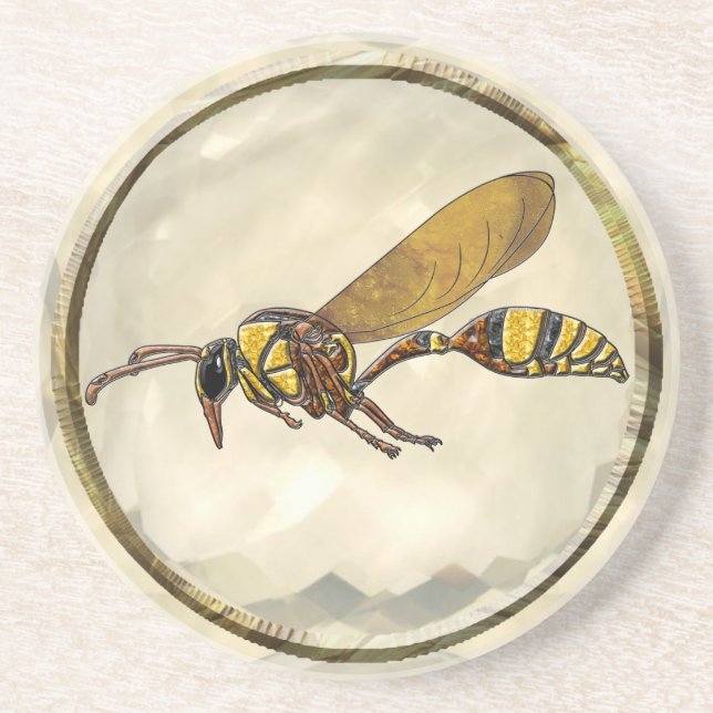 Potter Wasp Coaster (Front)