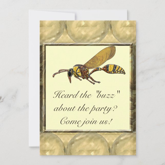 Potter Wasp Invitation (Front)