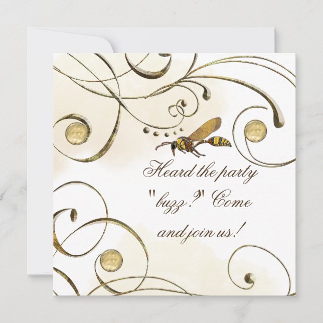 Potter Wasp Invitation (Front)
