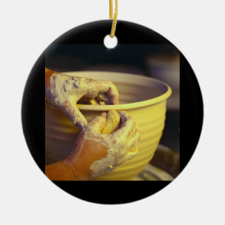 Potter's Hands Creating 1 Ceramic Ornament