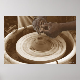 Potter's Hands Poster