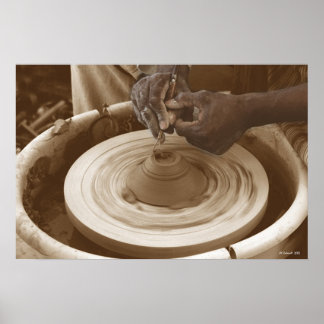 Potter's Hands Poster