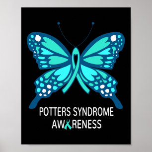 Potters Syndrome Awareness Butterfly Poster