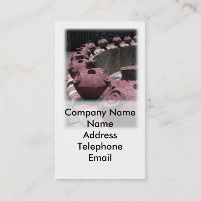 Pottery and Ceramics Business Card (Front)