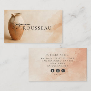 Pottery Artist Business Card