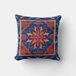 Pottery Barn Blue Kilim Pillows: Timeless Artistry Throw Pillow