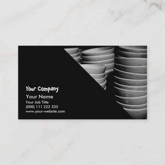 Pottery bowls business card (Front)