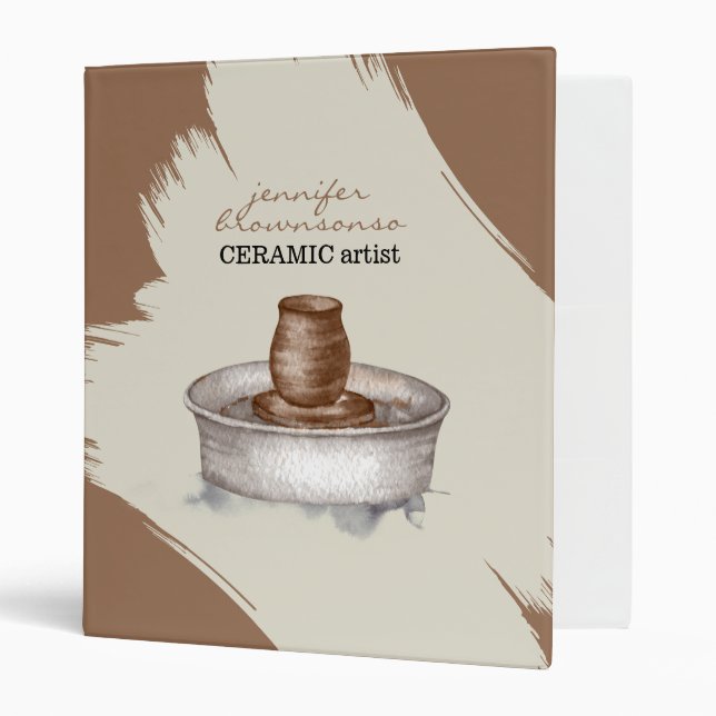 Pottery Ceramic Clay Turner sculpture collection Binder (Front/Inside)