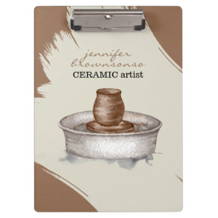 Pottery Ceramic Clay Turner sculpture stylist Clipboard