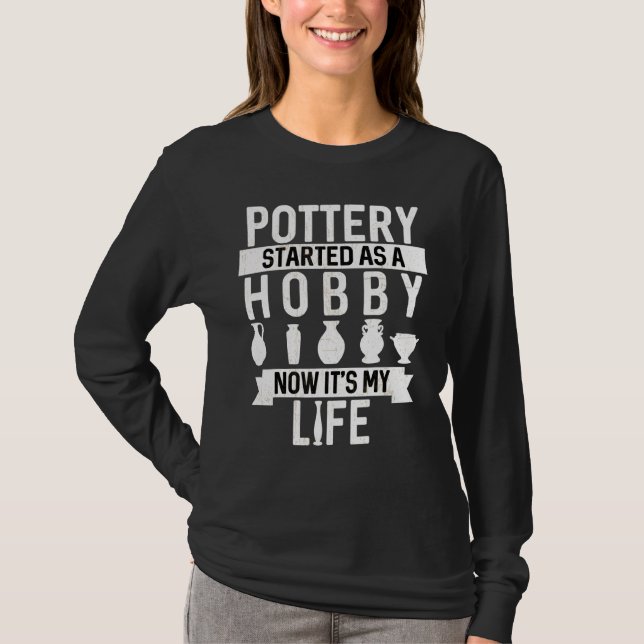 Pottery Ceramic Pot Artist Kiln Clay Design 3 T-Shirt (Front)