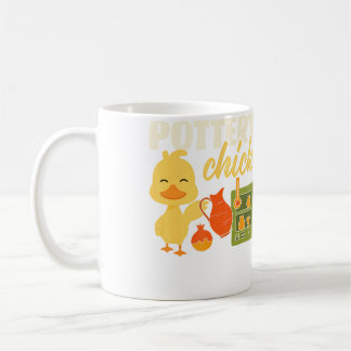 Pottery Ceramics Artist Chicken Girl Pottery Chick Coffee Mug
