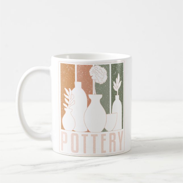 Pottery Ceramics Clay Pot Making Pottery Coffee Mug (Left)