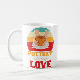 Pottery Ceramics Porcelain Maker Lover Pottery Art Coffee Mug