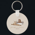 Pottery Ceramics pottery branding Keychain<br><div class="desc">Pottery Ceramics pottery branding</div>