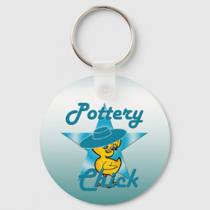 Pottery Chick #7 Keychain