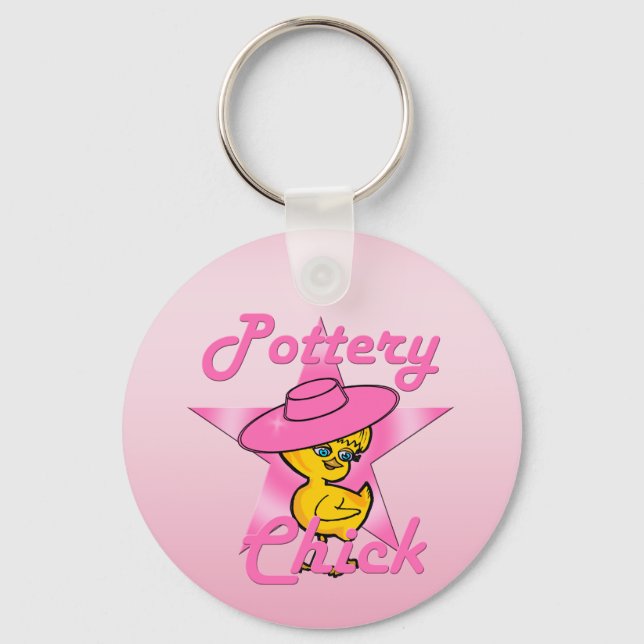 Pottery Chick #8 Keychain (Front)