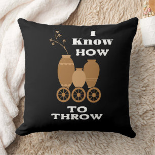 pottery clay ceramics artist pots throw pillow