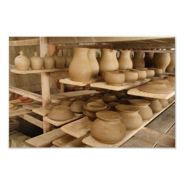 Pottery drying photo print (Front)