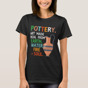 Pottery Earthenware Handmade Sculpting Ceramic Hob T-Shirt