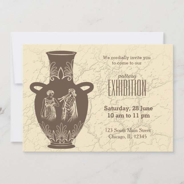 Pottery exhibition invitation (Front)