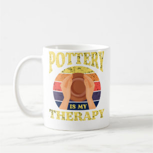 Pottery Is My Therapy Pots Mud Clay Pottery Coffee Mug